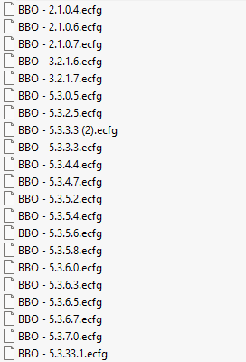 BBO ecfg files